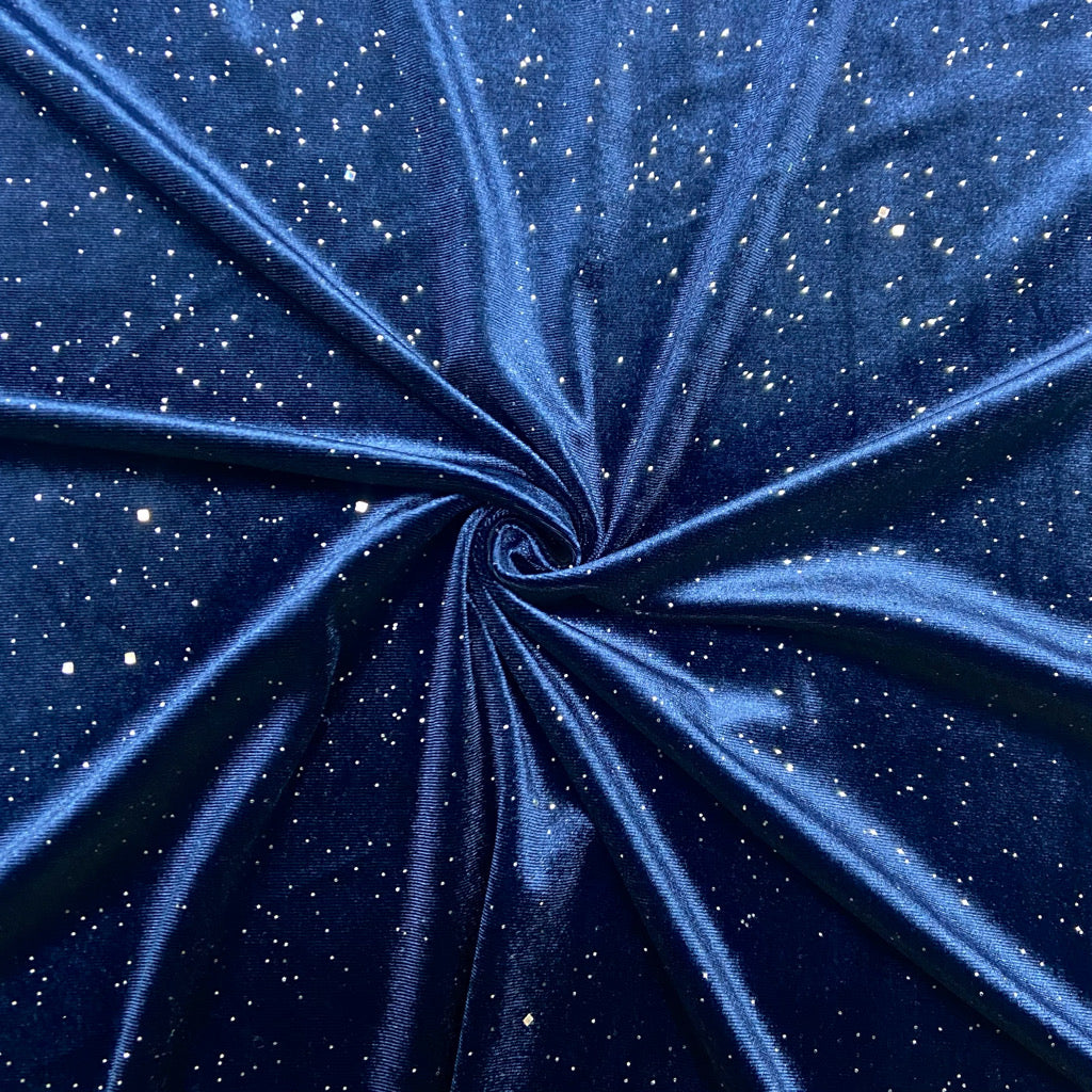 Sparkly Plain Velvet Fabric