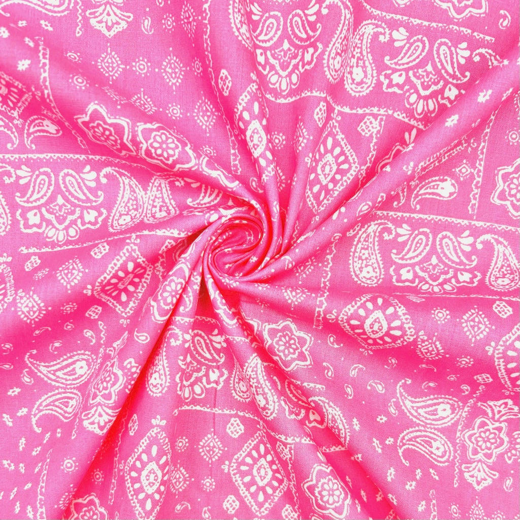 Paisley Paradise Cotton Poplin Fabric