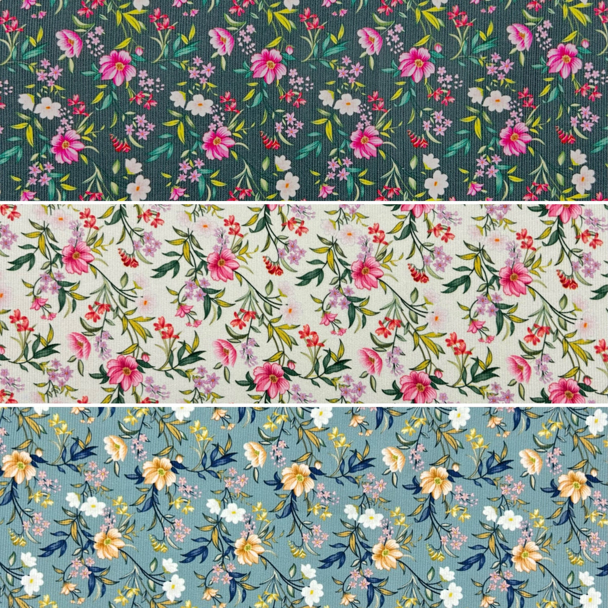 Botanical Blooms Needlecord Fabric
