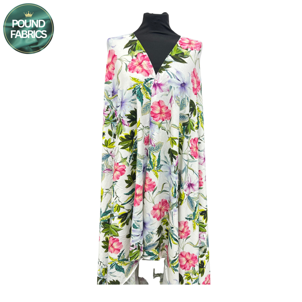 Overgrown Charm Cotton Jersey Fabric - Seconds