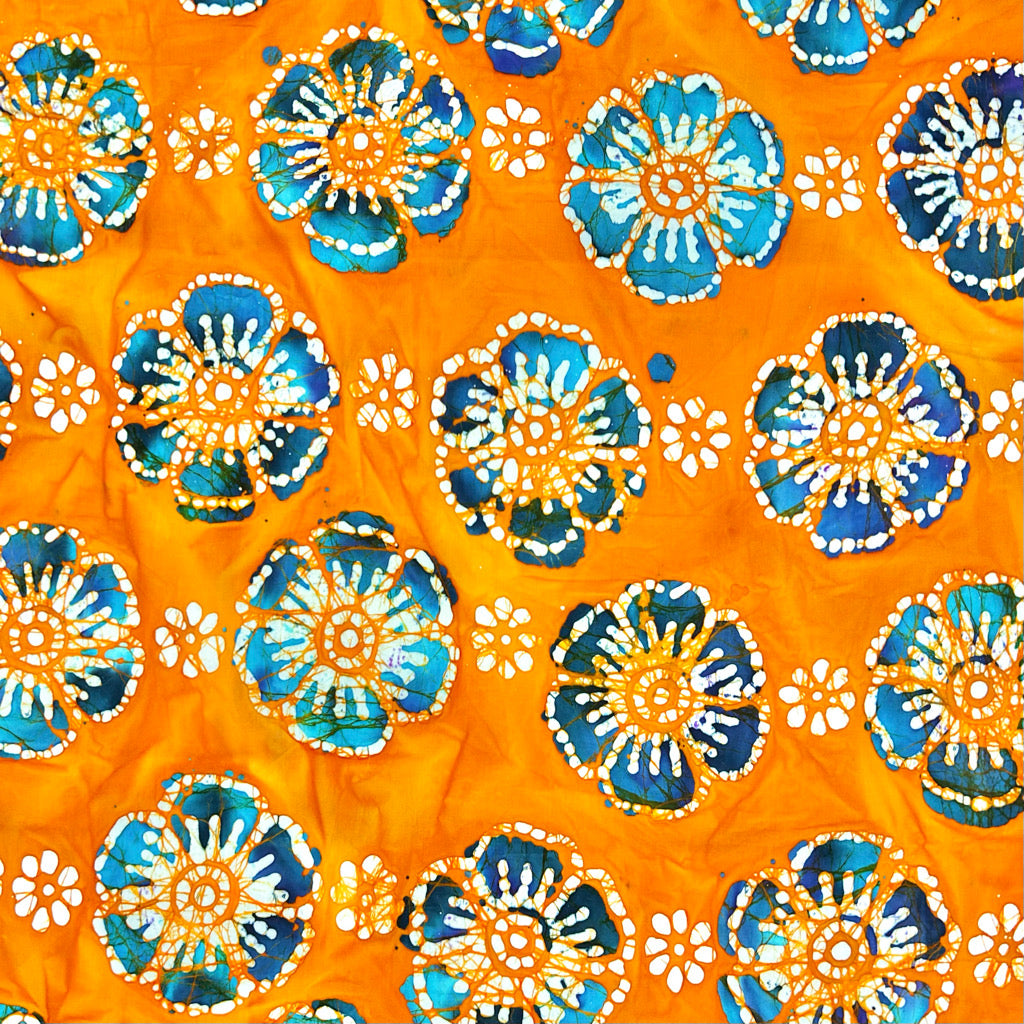 Bloom Circle Cotton Batik Fabric
