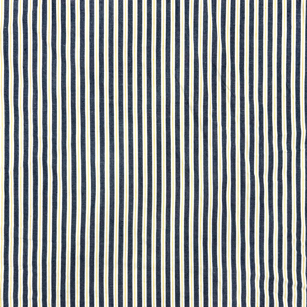 Classic Navy Stripe Cotton Fabric - 3m Pre-cut