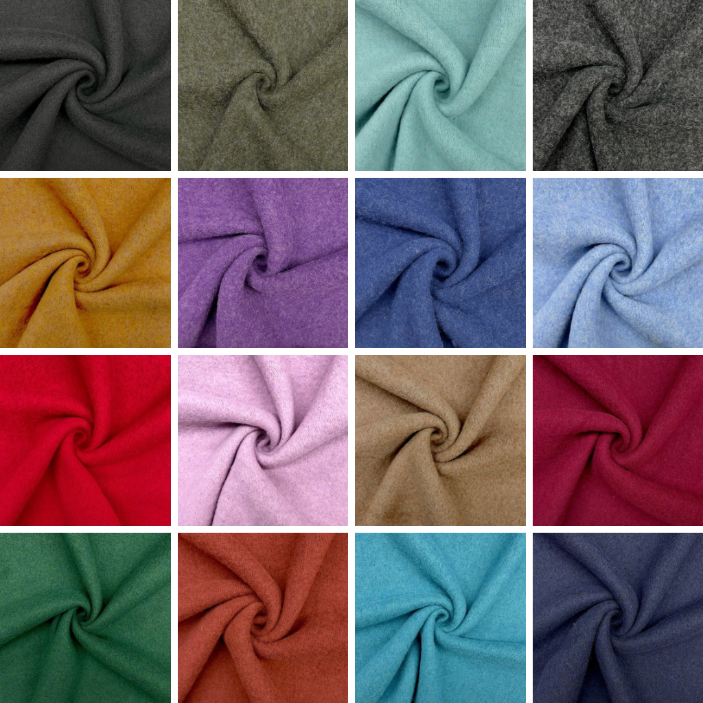 Plain 100% Virgin Wool Fleece Fabric