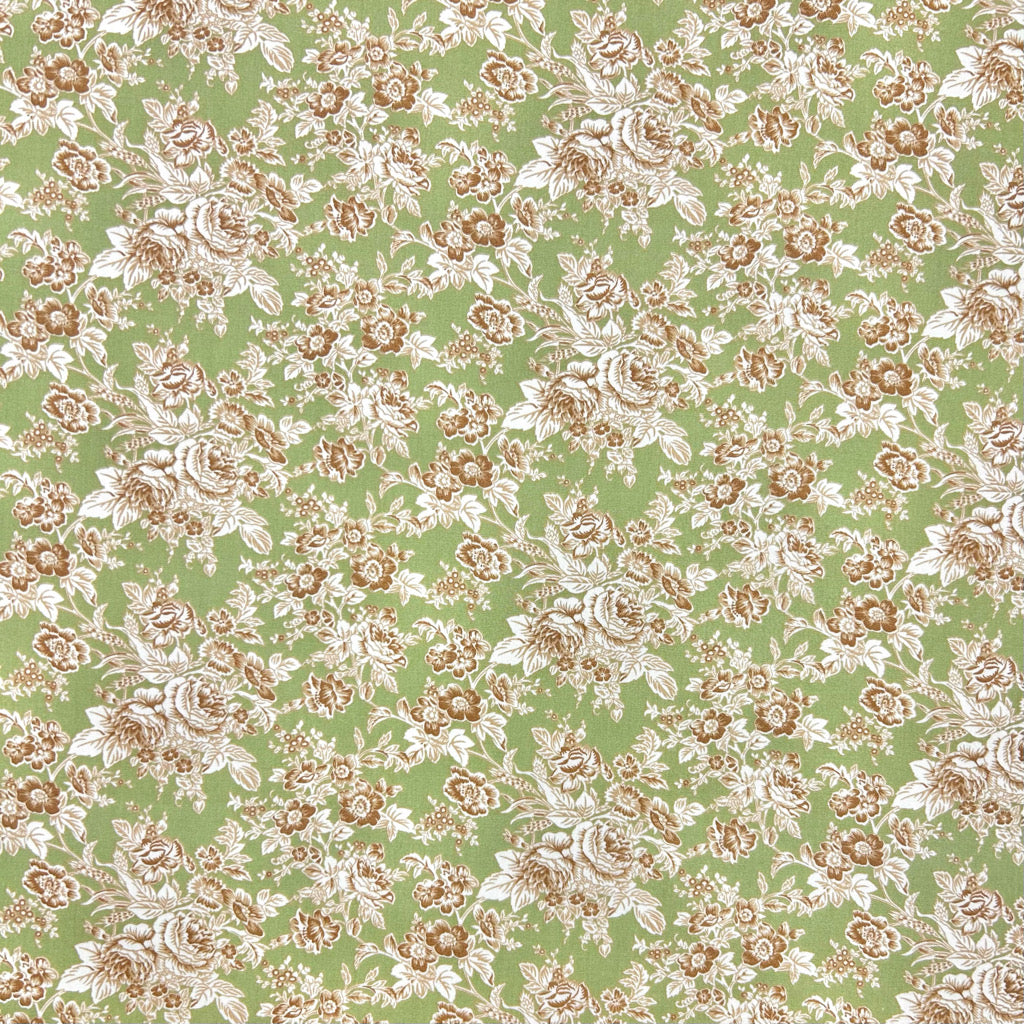 Heritage Blossom Rose & Hubble Cotton Poplin Fabric