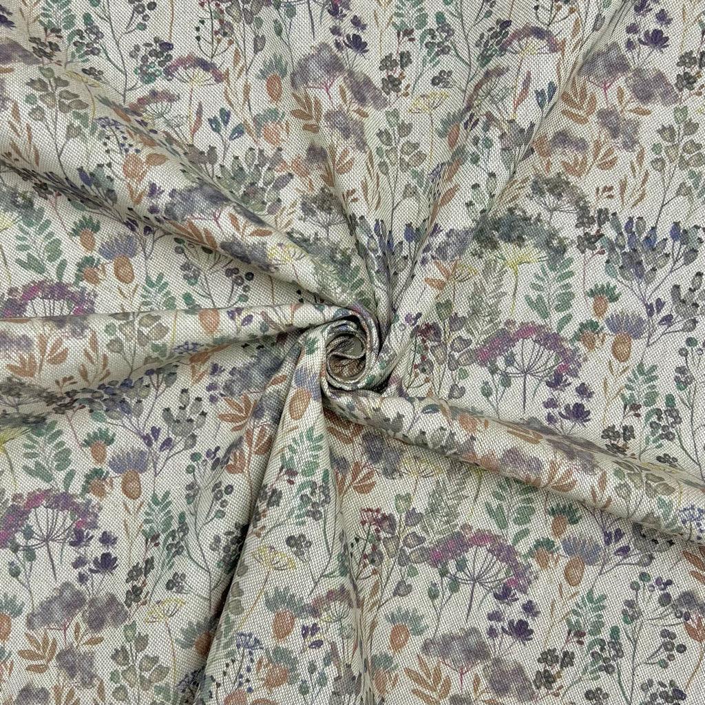 Vintage Gardens Digital Linen Look Polycotton Fabric - Pound Fabrics