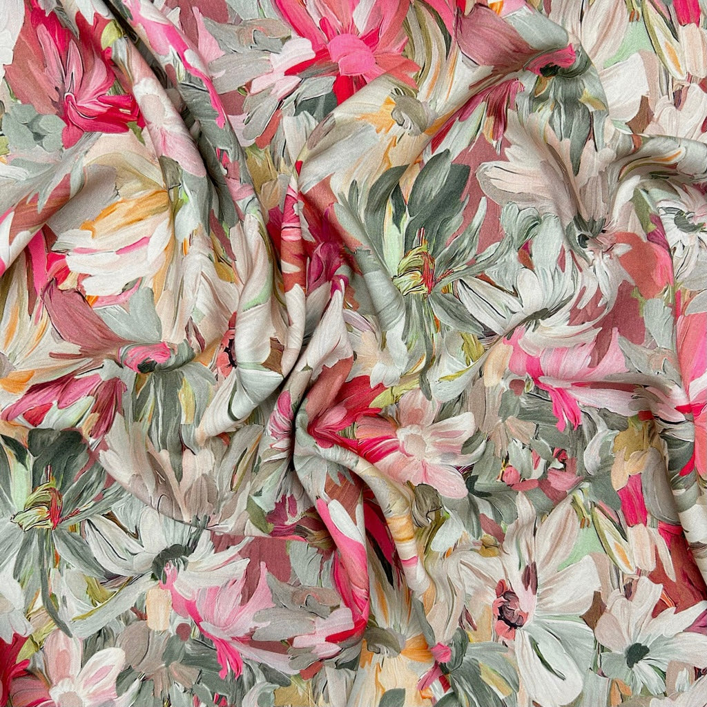 Botanical Flow Viscose Fabric