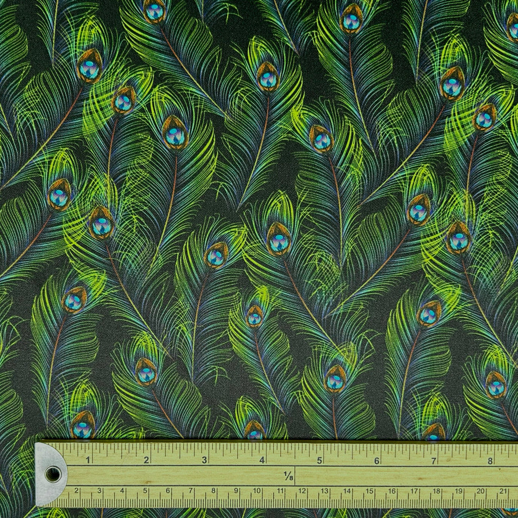 Luxe Peacock Jersey Fabric