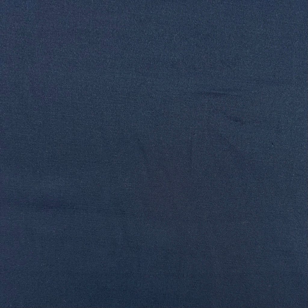 Plain Navy Stretch Cotton Fabric