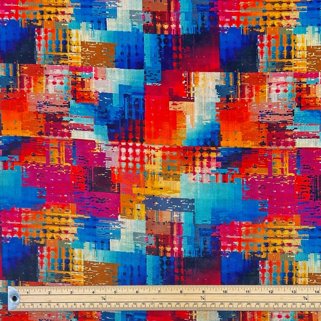 Vibrant Fusion Faux Silk Fabric - Pound Fabrics
