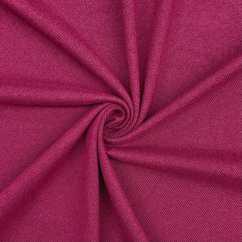 Twill Look Brushed Soft Knit Fabric