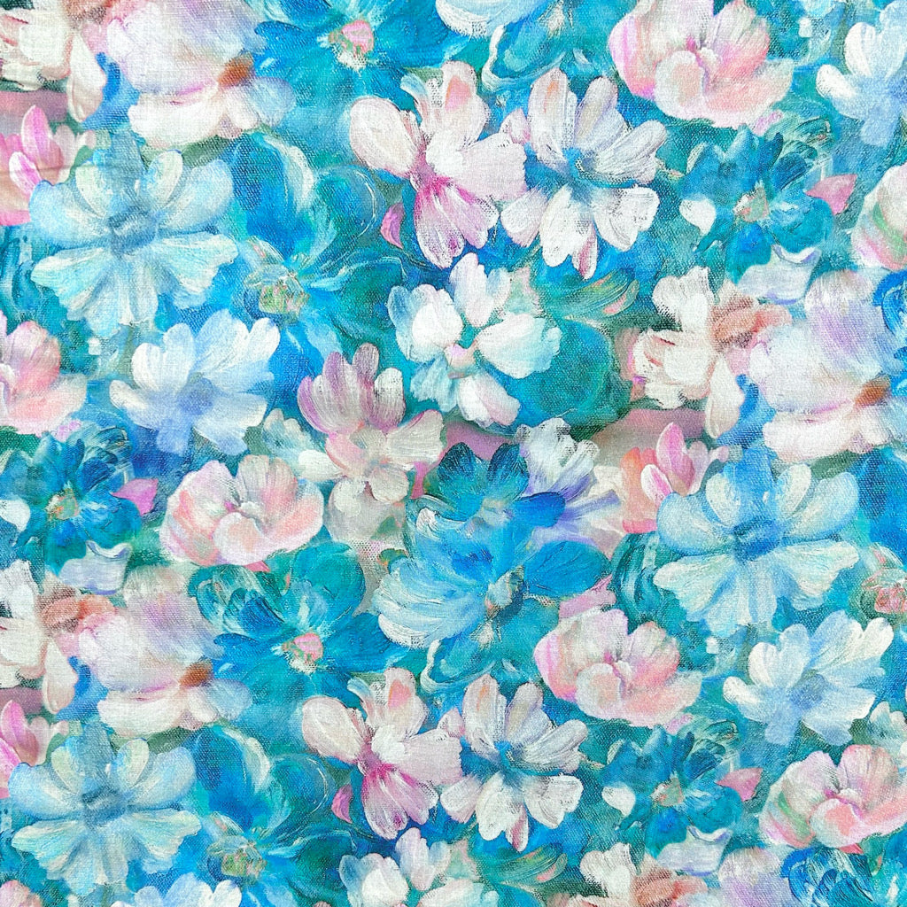 Soft Petals Cotton Lawn Fabric