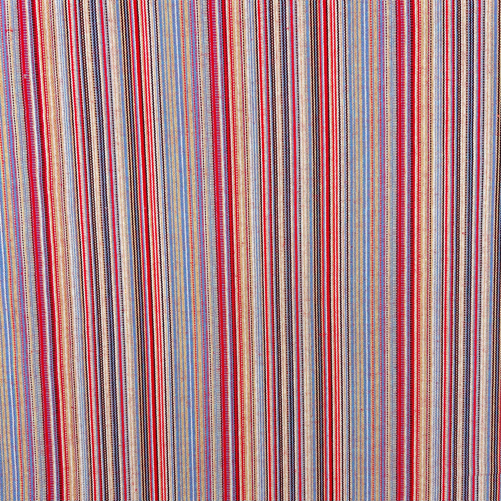 Red and Blue Tribal Print Recycled Jacquard Fabric