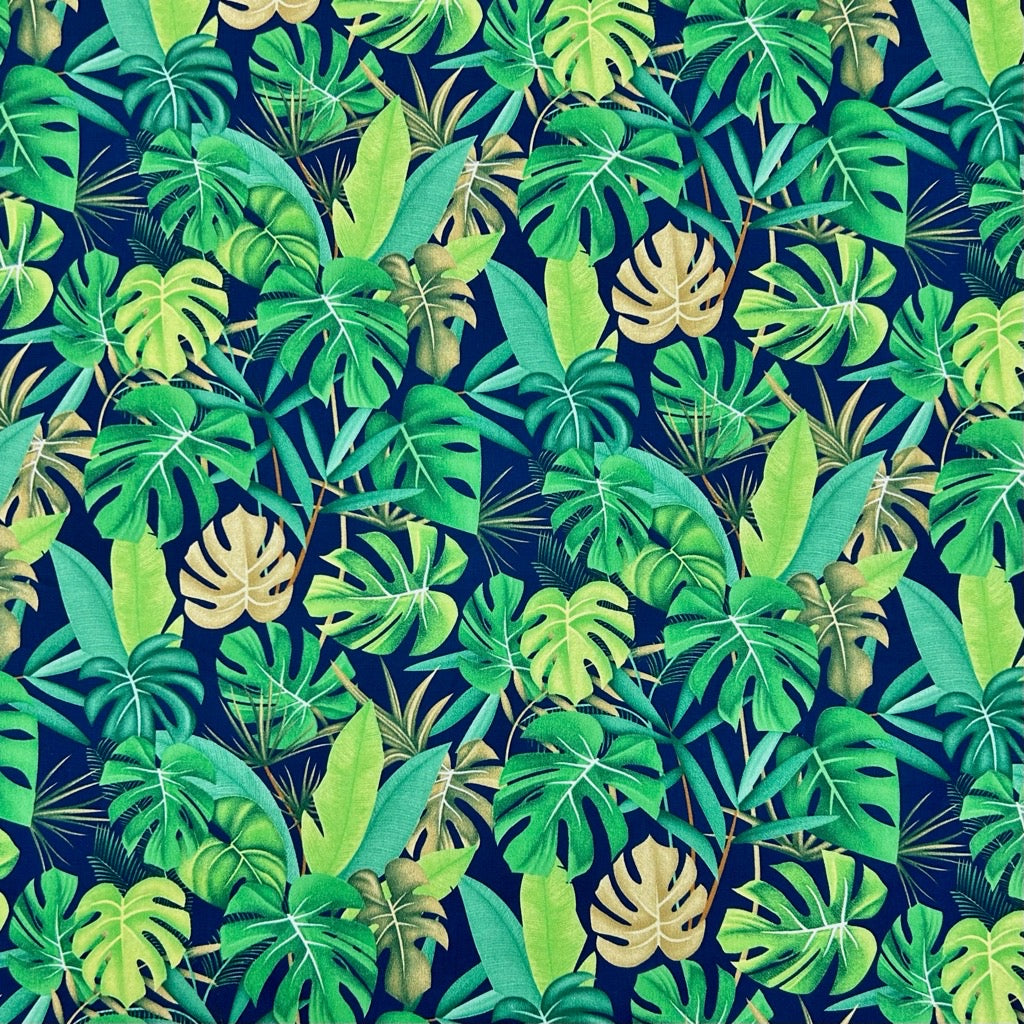 Tropical Canopy Rose & Hubble Cotton Poplin Fabric