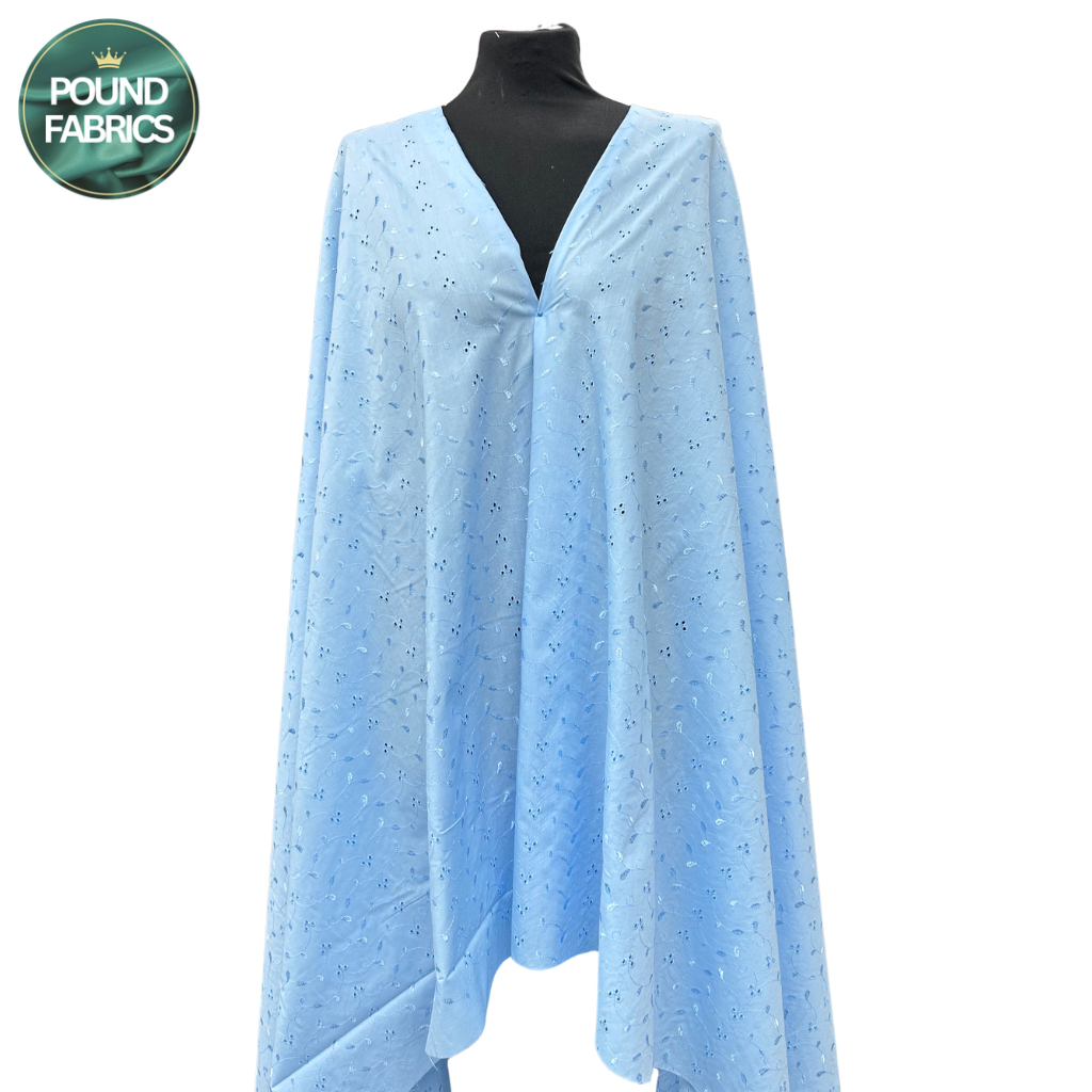 Broderie Anglaise Cotton Blend Fabric