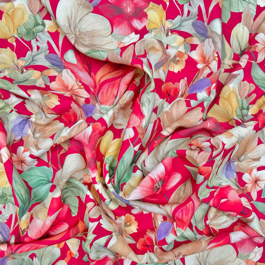 Secret Bloom Viscose Fabric