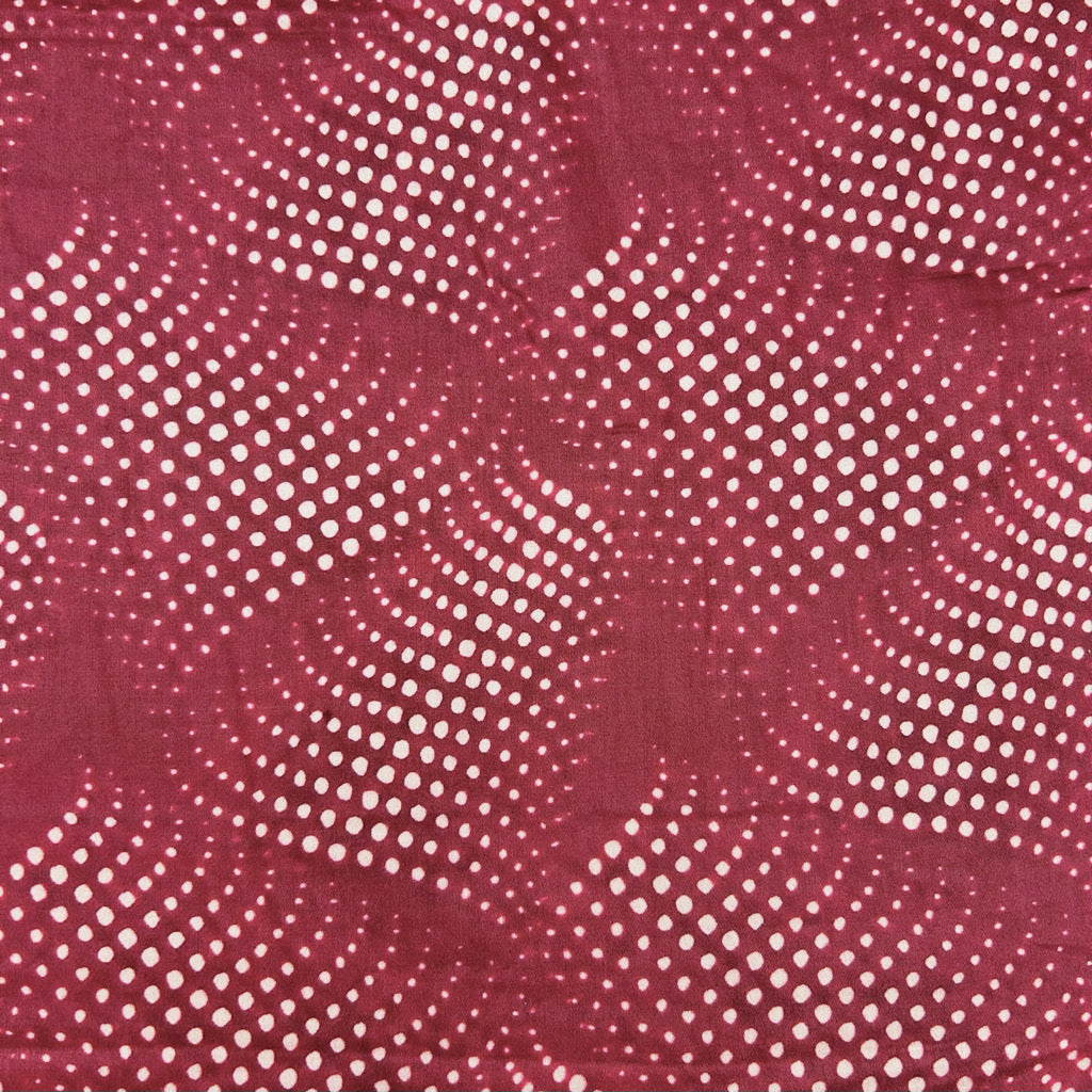 Flowing Dots Cotton Sateen Fabric
