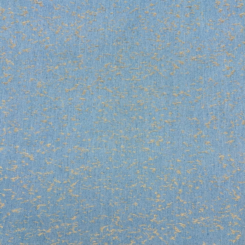 Abstract Scratch Jacquard Denim Fabric