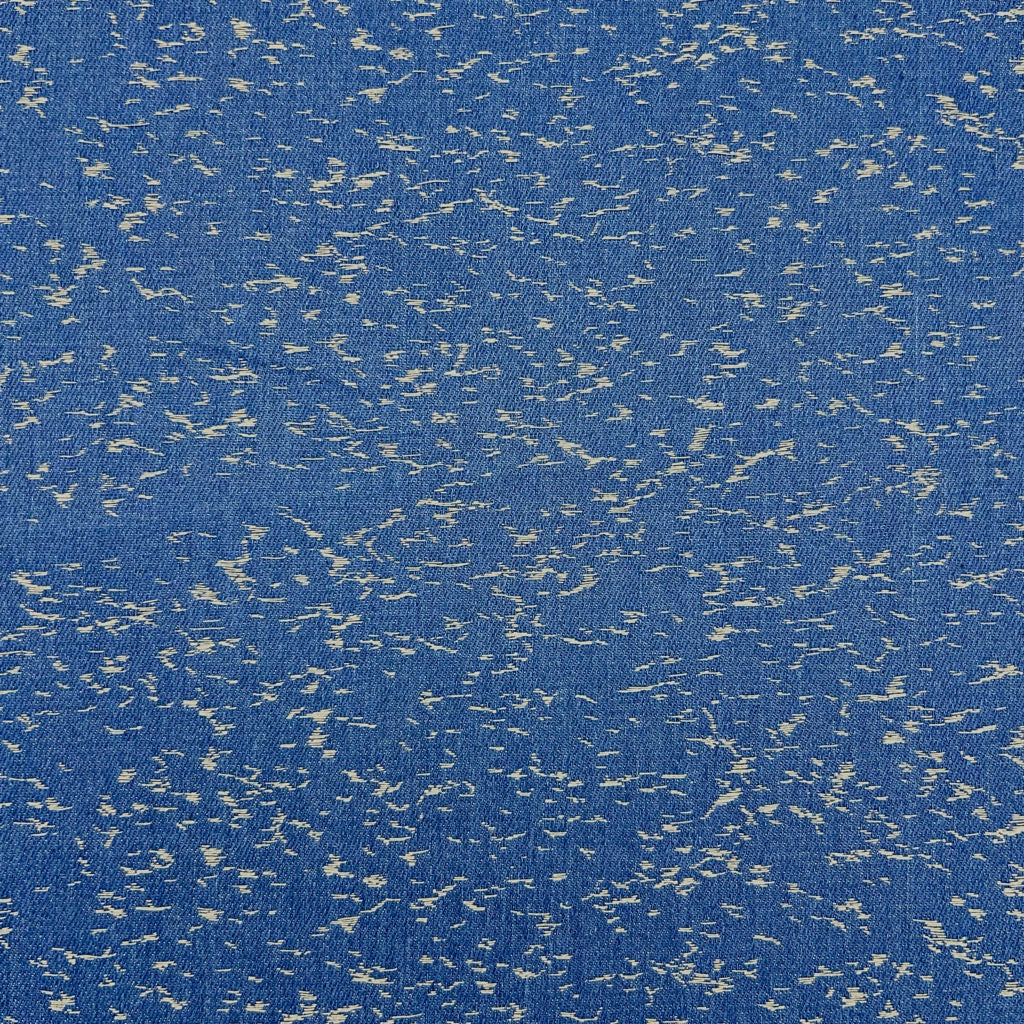 Abstract Scratch Jacquard Denim Fabric
