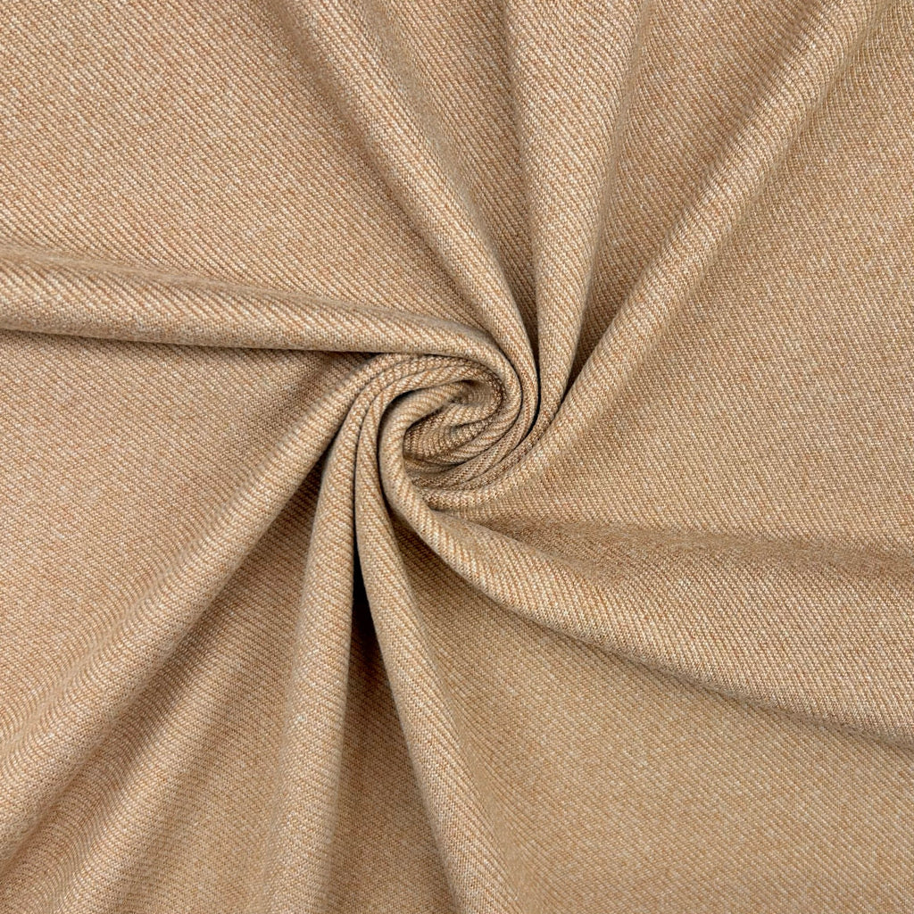 Twill Look Brushed Soft Knit Fabric