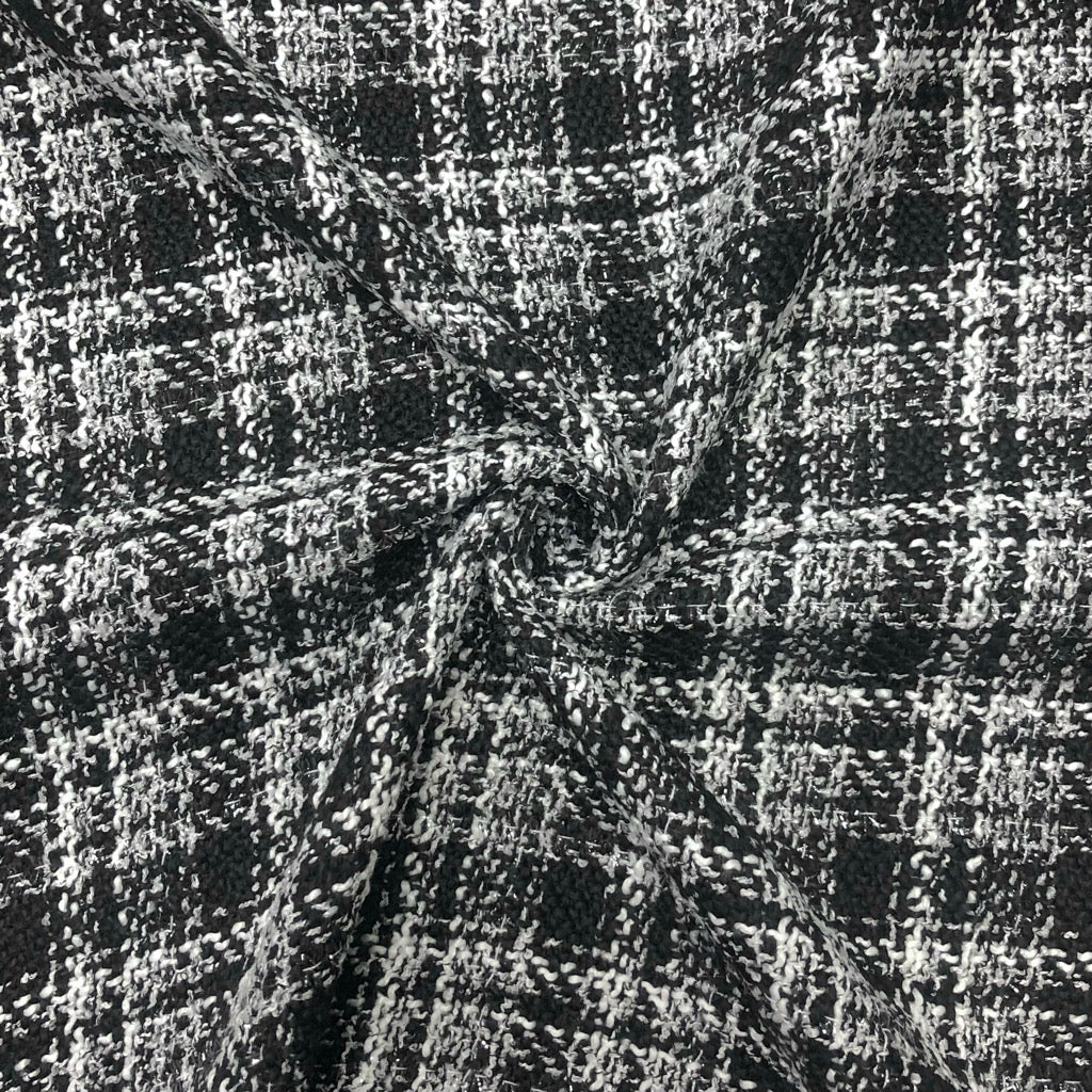 Checkered Fashion Tweed Fabric