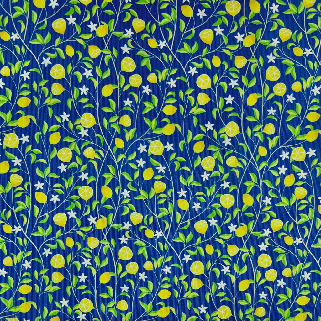 Citrus Blossom Needlecord Fabric