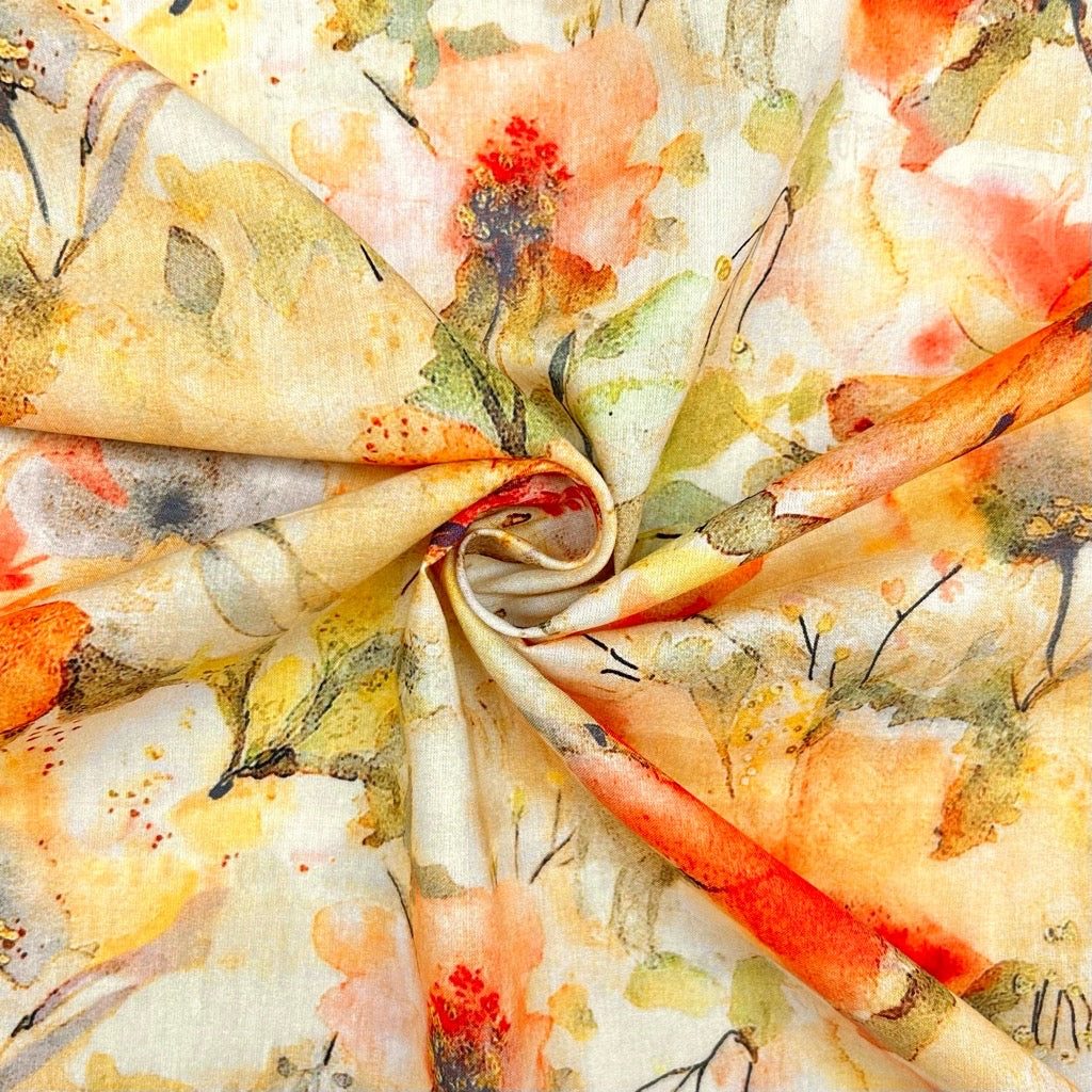 Wildflower Meadow Cotton Lawn Fabric