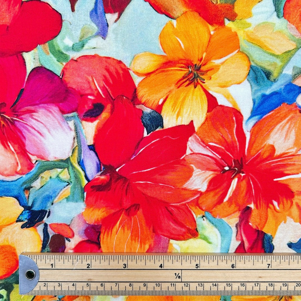 Flower Radiance Viscose Fabric