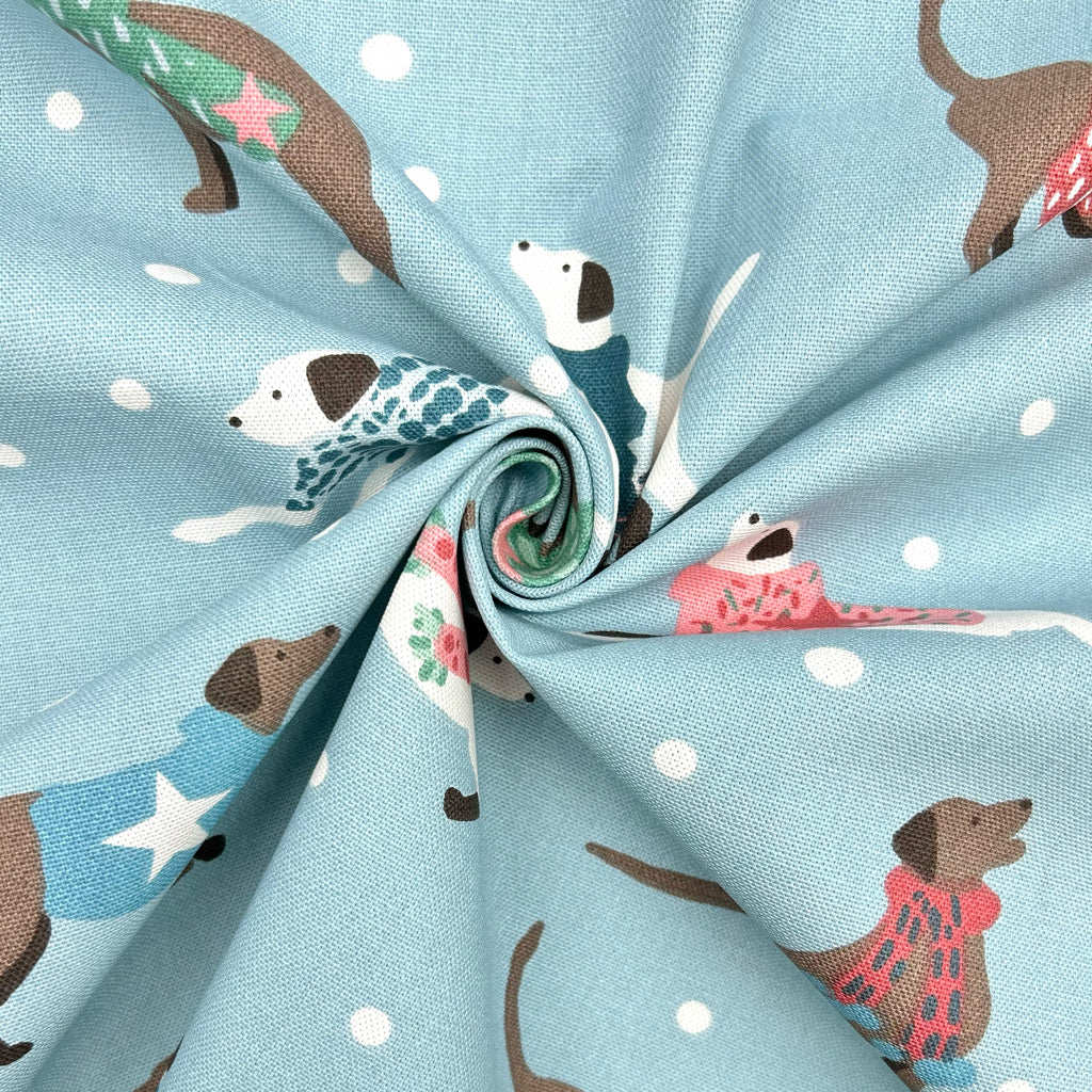 Dapper Dogs Cotton Furnishing Fabric
