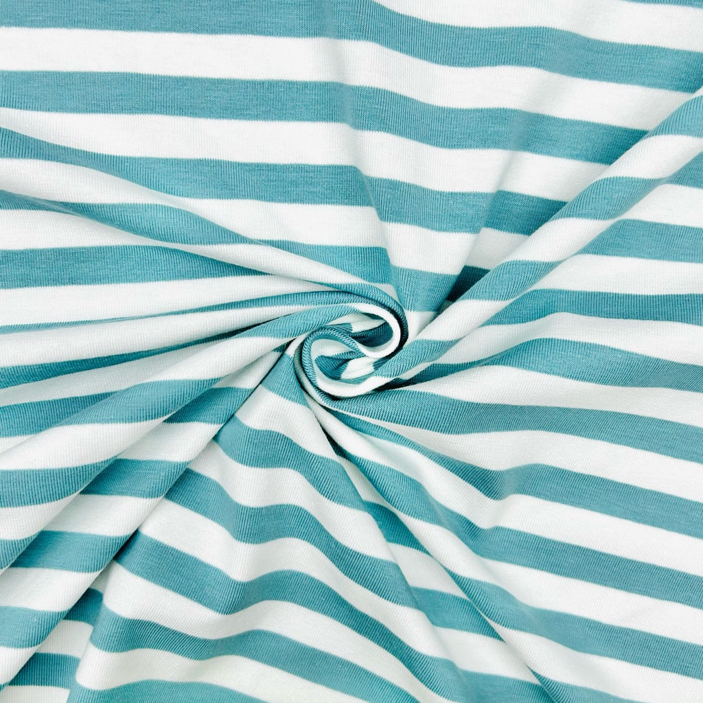 Classic Striped Cotton Jersey Fabric