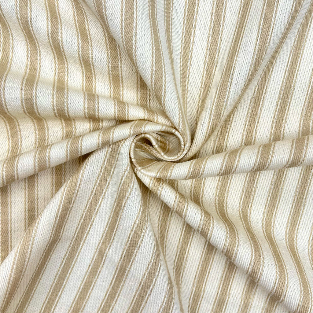 Ticking Stripes Cotton Canvas Fabric