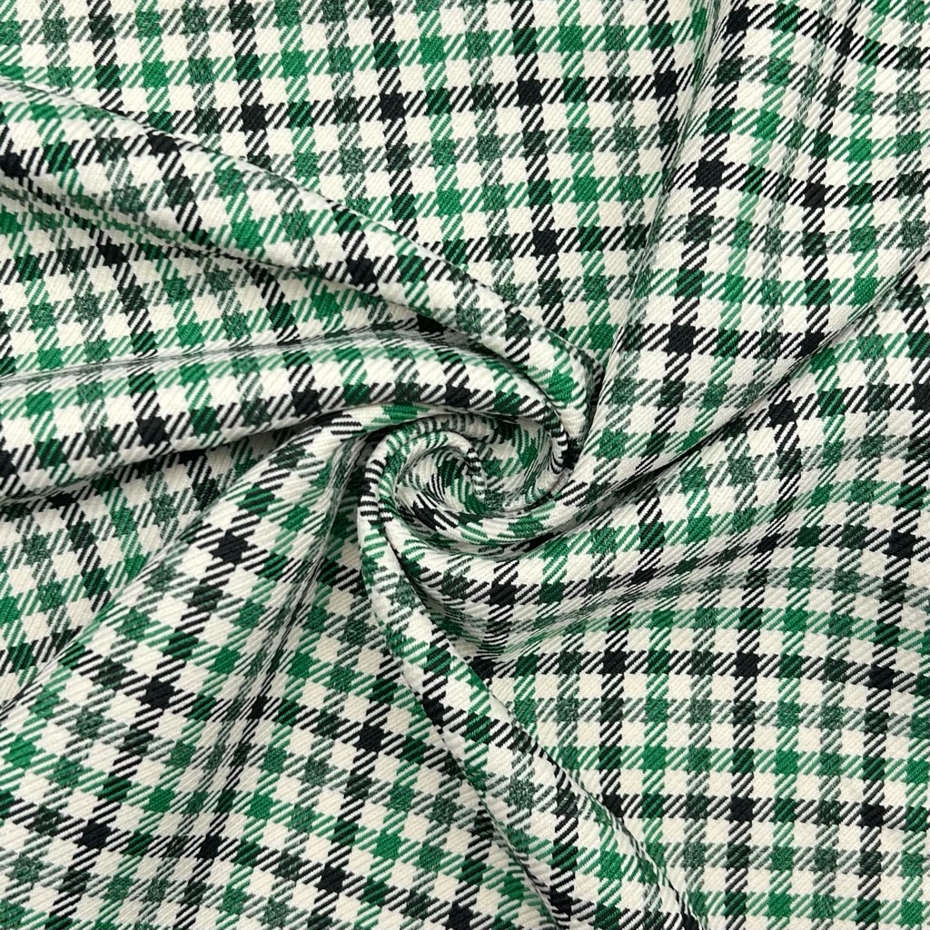 Small Checkered Suiting Fabric - Pound Fabrics