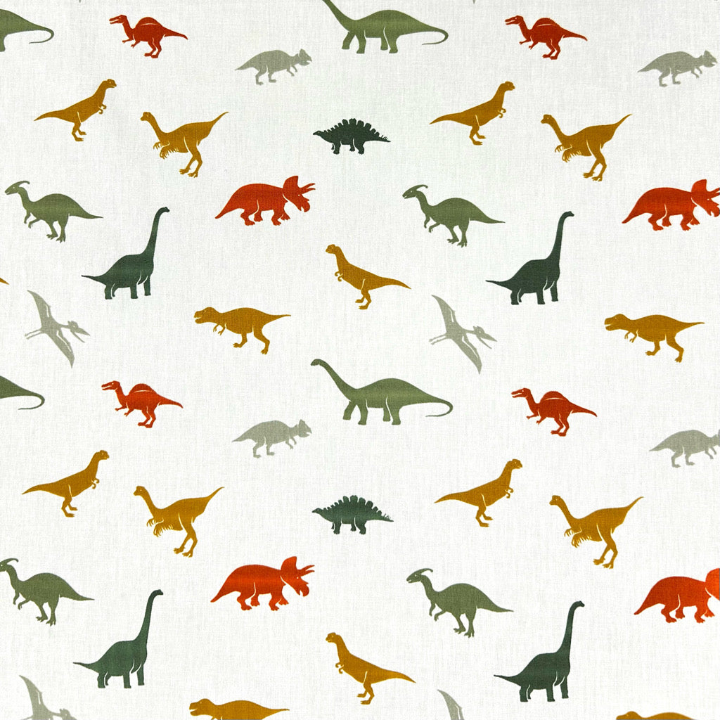 Dino Funland Cotton Poplin Fabric