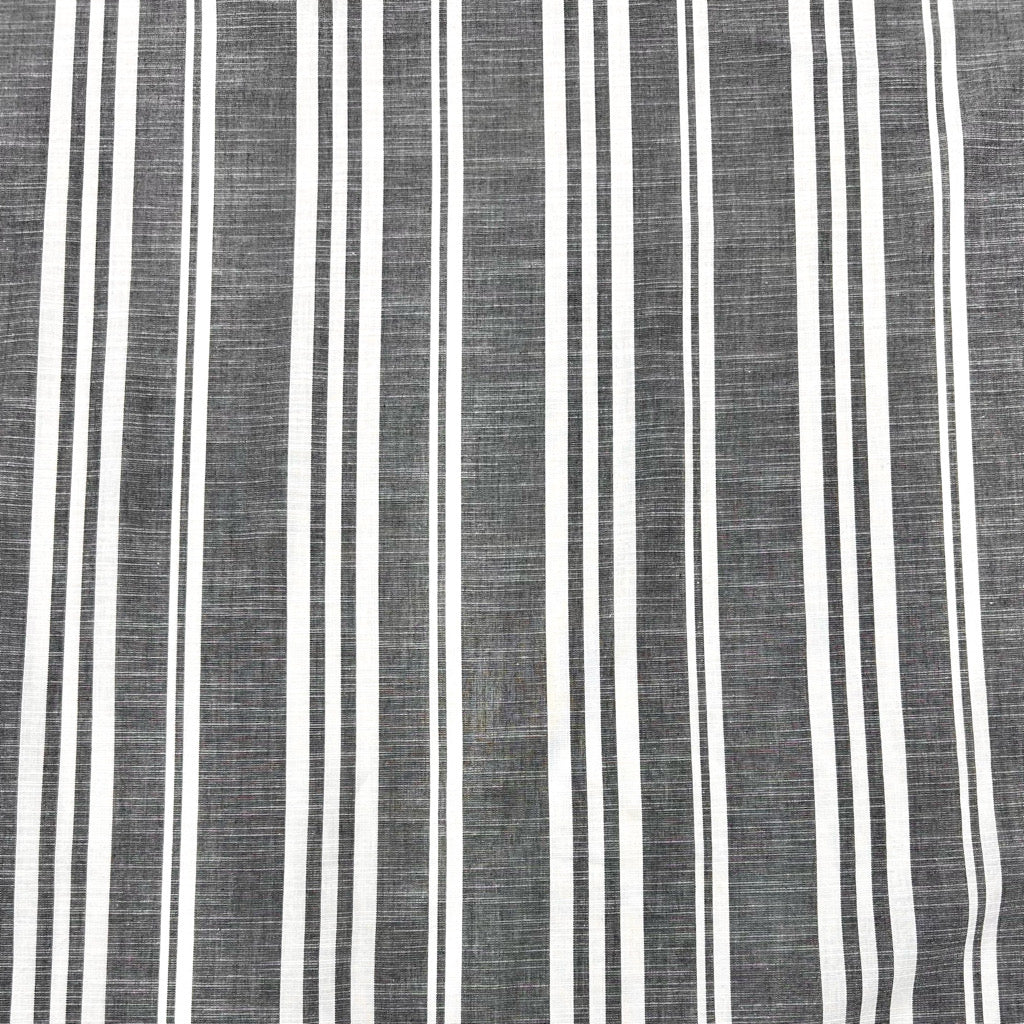 Variegated Stripe Linen Look Cotton Fabric