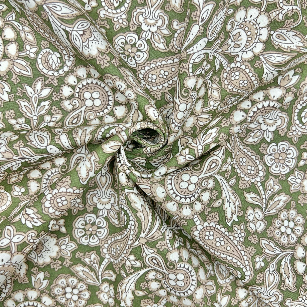 Paisley Botanicals Rose & Hubble Cotton Poplin Fabric