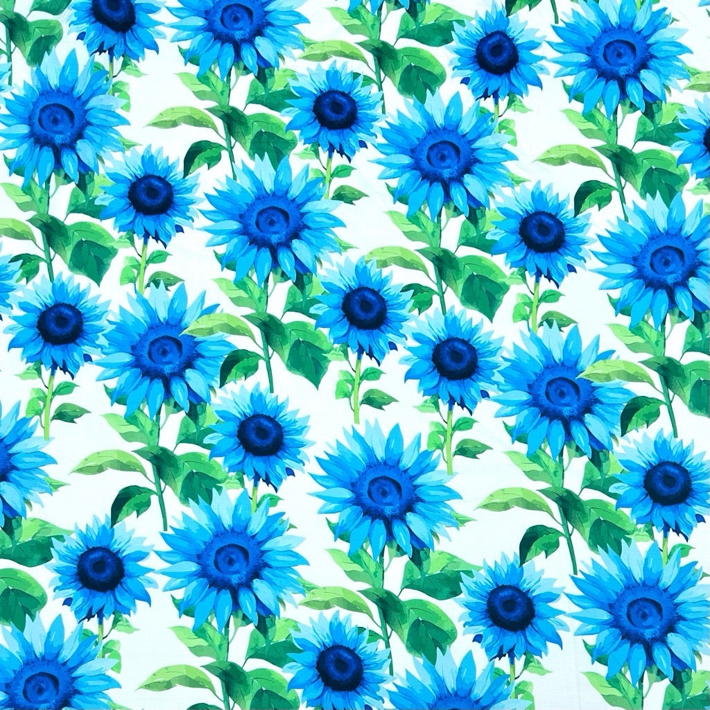 Sunny Bloom Viscose Challis Fabric