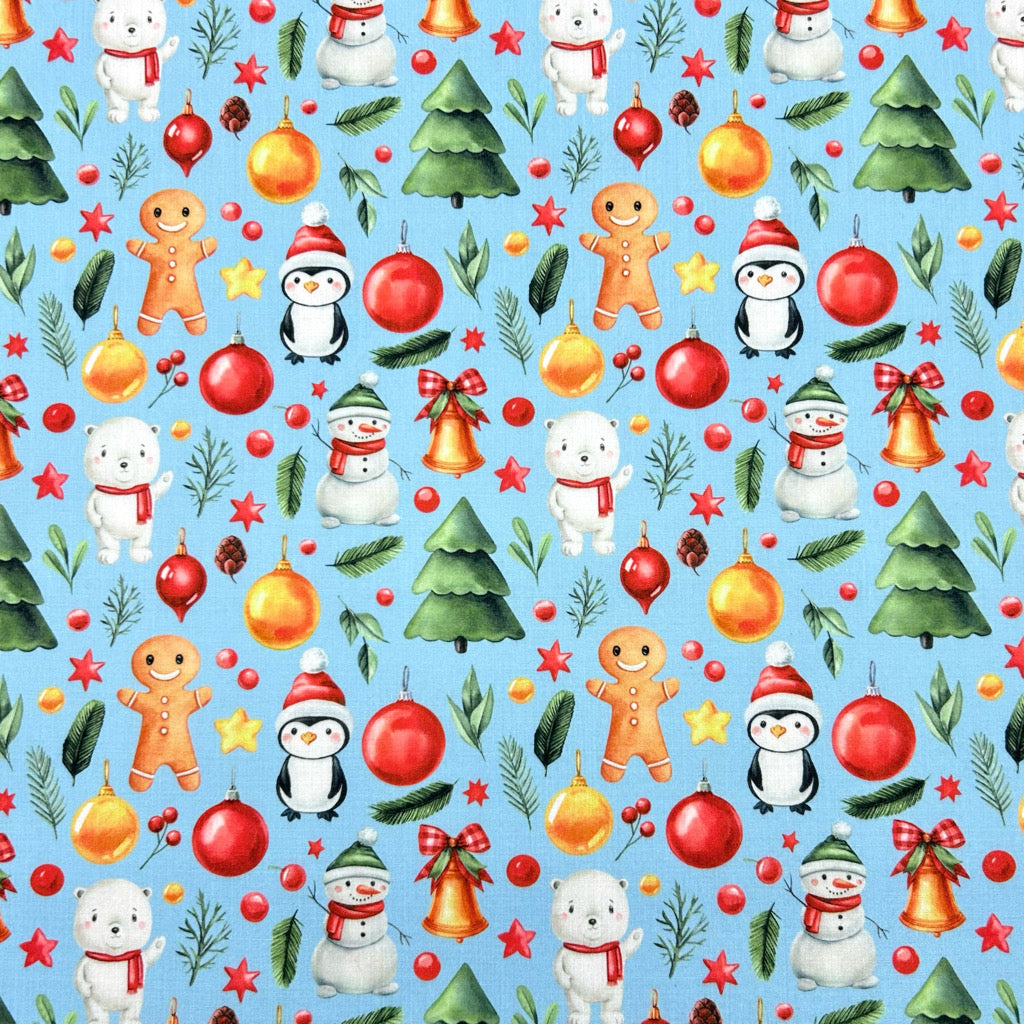 Jolly Friends Polycotton Fabric