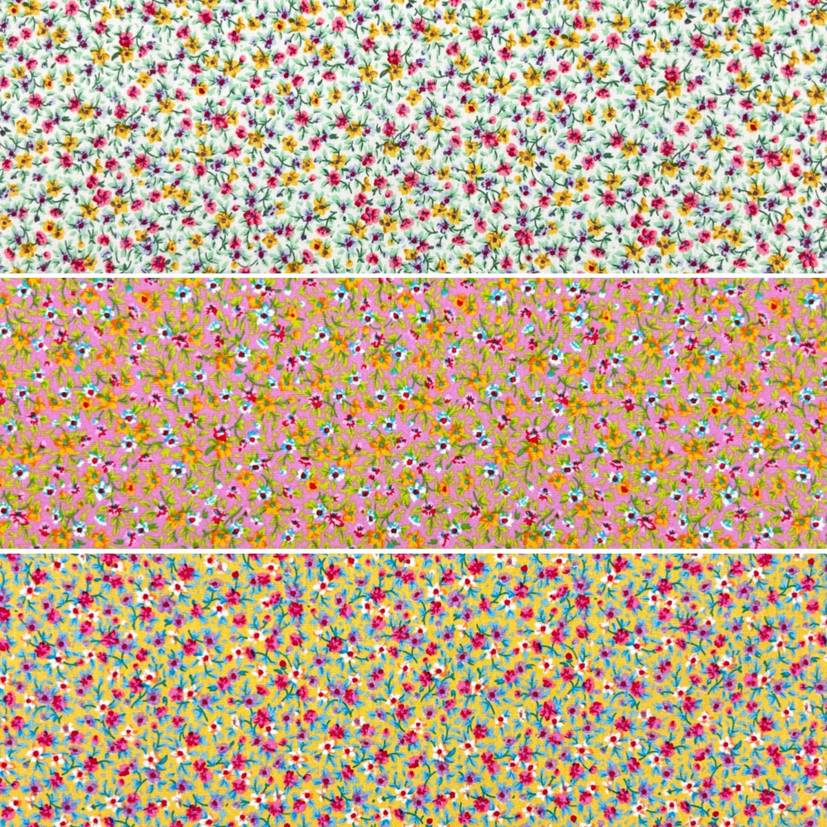 Garden Sprinkles Rose & Hubble Cotton Poplin Fabric