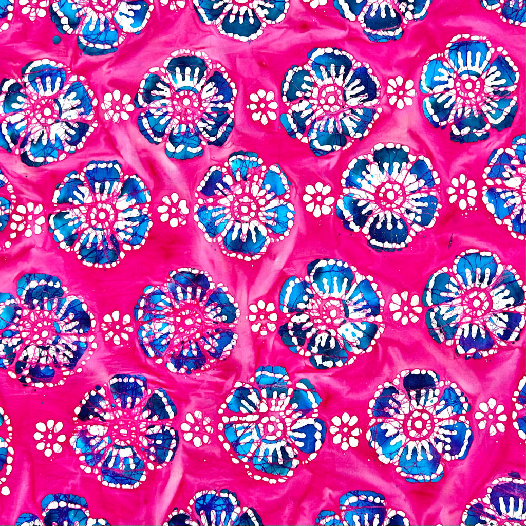 Bloom Circle Cotton Batik Fabric