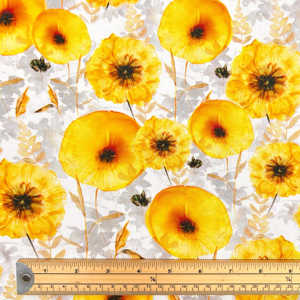 Sunshine Floral Viscose Fabric