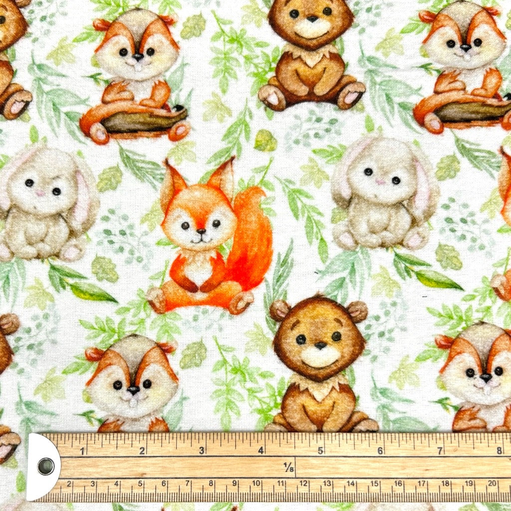 Forest Friends Brushed Cotton Fabric