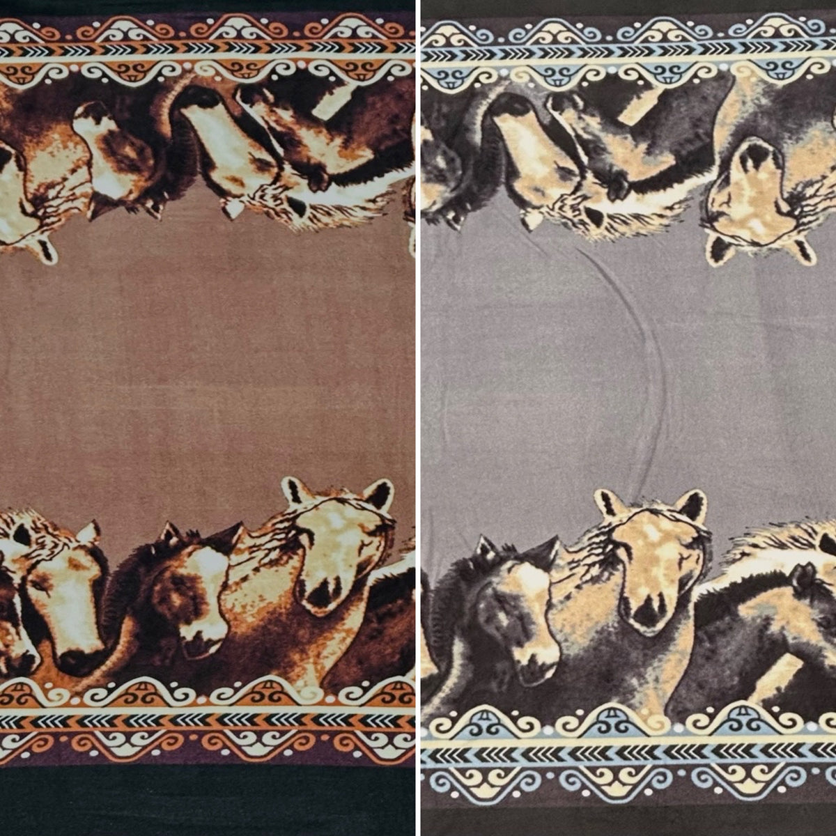 Wild Horses Anti Pill Polar Fleece Fabric