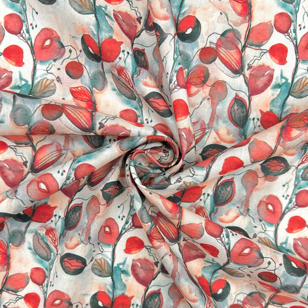 Trailing Vines Cotton Lawn Fabric
