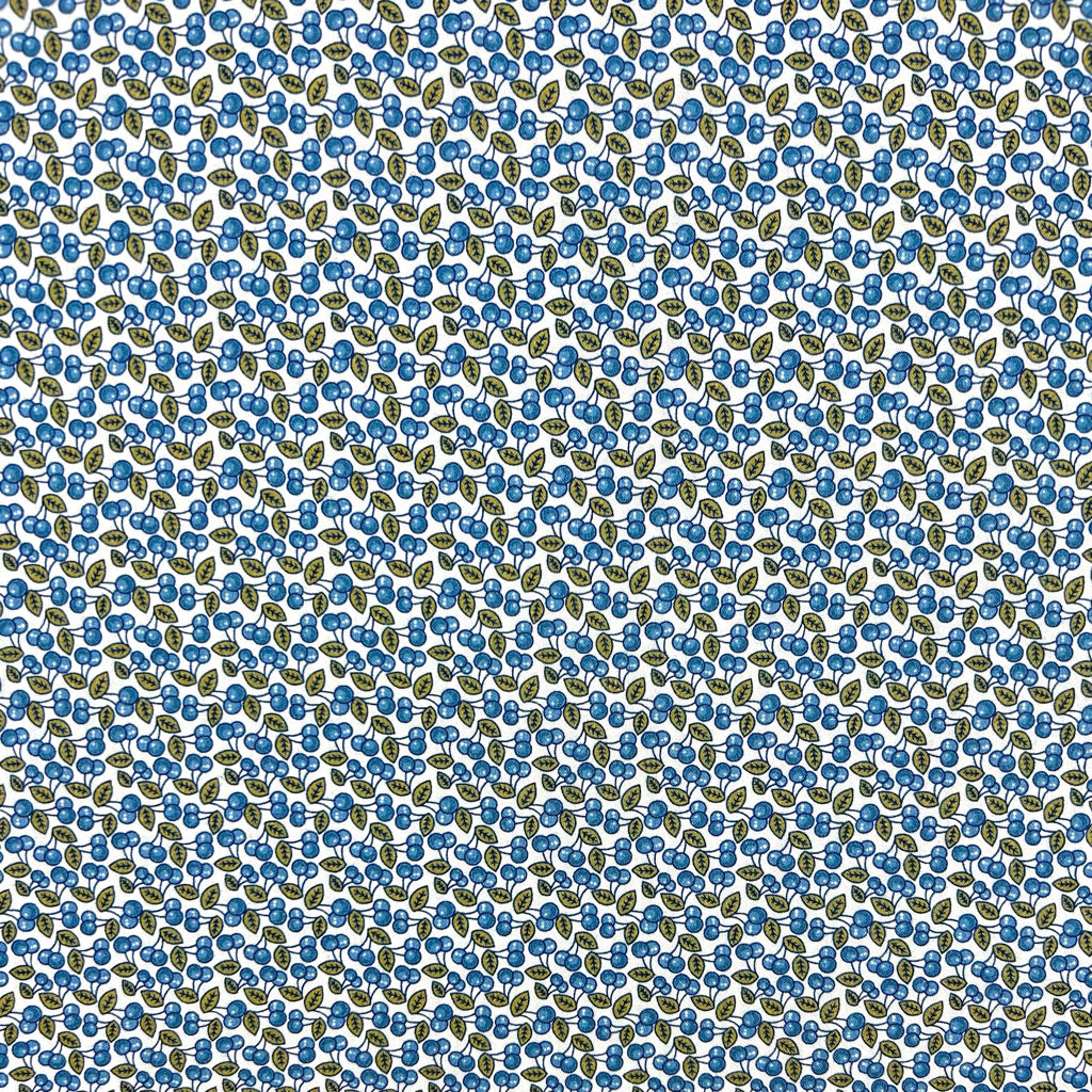 Blueberry Charm Cotton Seersucker Fabric