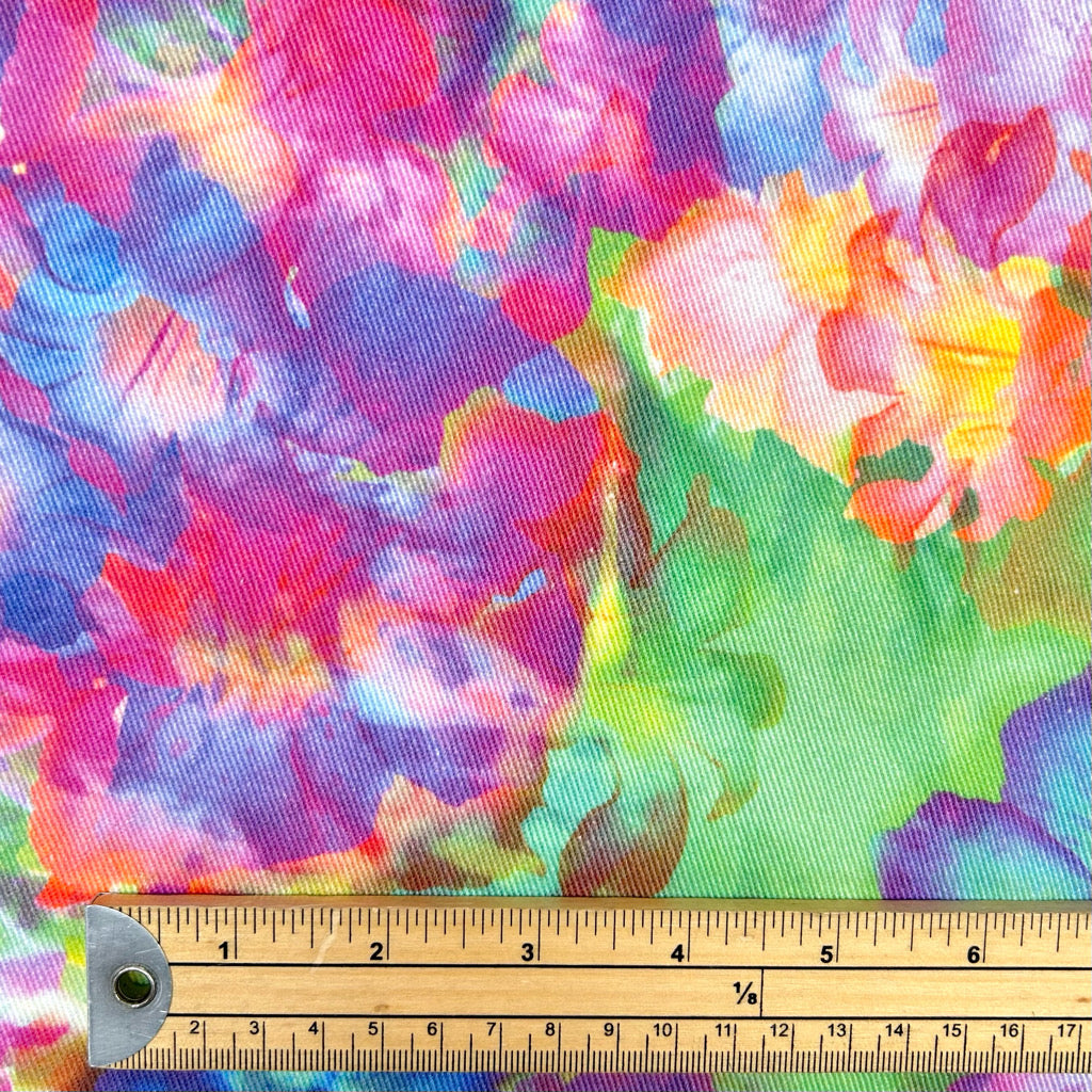 Blooming Canvas Stretch Denim Fabric