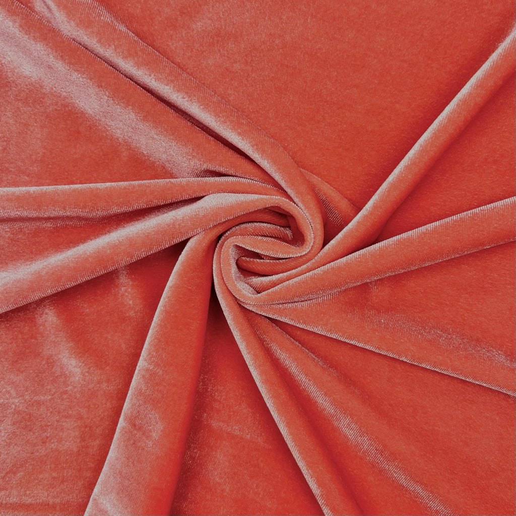 Plain Stretch Velvet Fabric