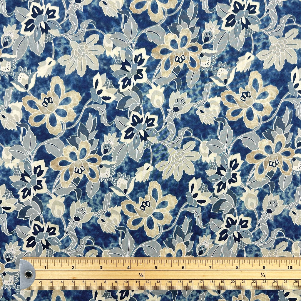 Starlit Floral Pima Cotton Lawn Fabric