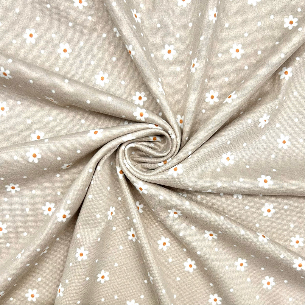 Little Daisy Flannel Jersey Fabric
