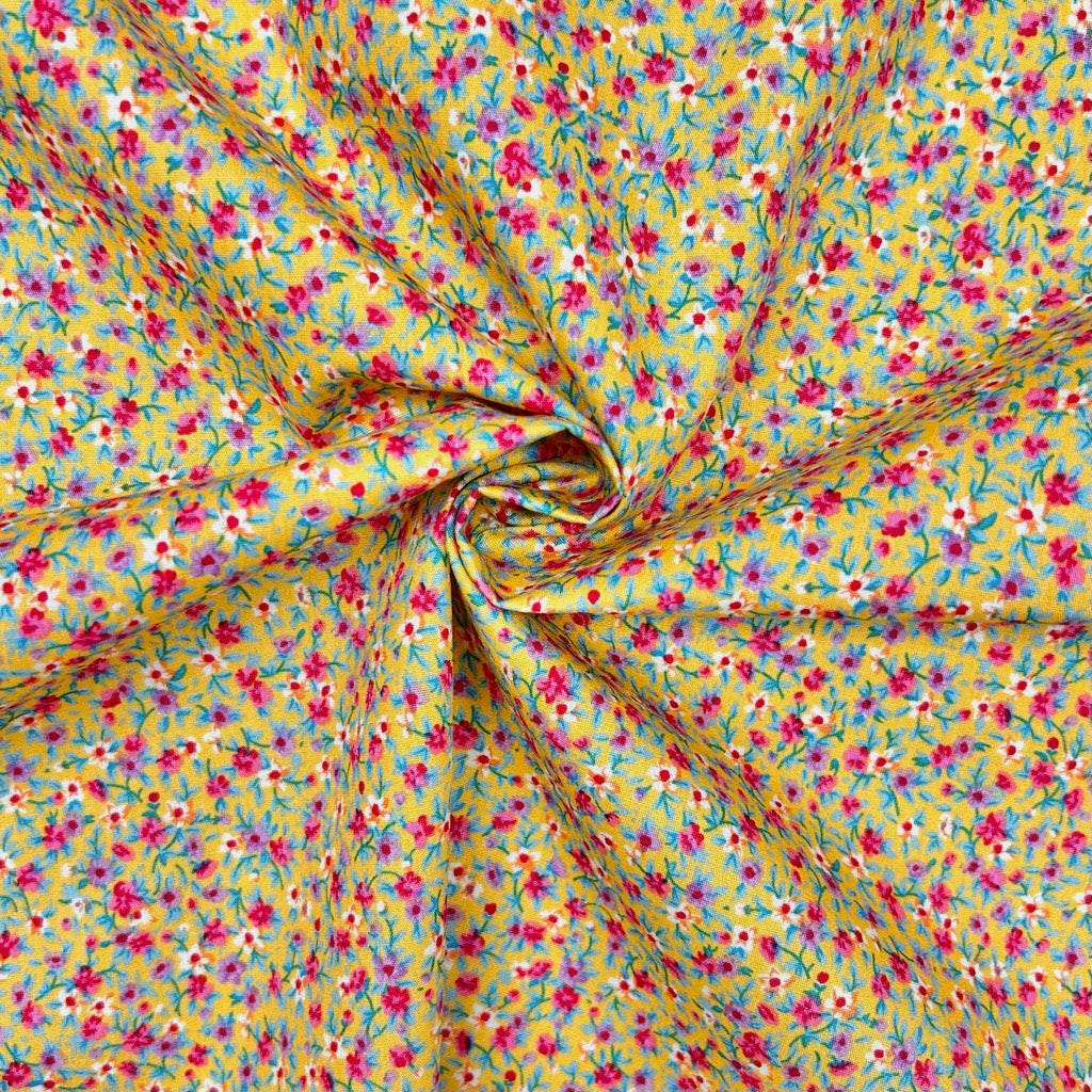 Garden Sprinkles Rose & Hubble Cotton Poplin Fabric