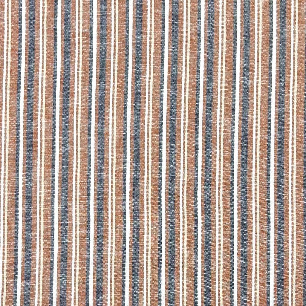 Striped Linen Viscose Fabric - Pound Fabrics