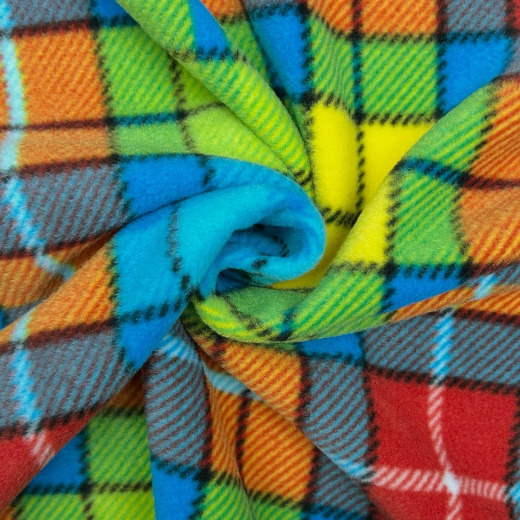 Carnival Plaid Anti Pill Polar Fleece Fabric